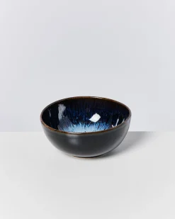 Alcachofra Geschirr-Set schwarzblau 24-teilig