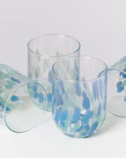 Alegria Glas groß blau 4er-Set