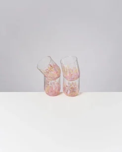 Alegria Glas groß rosa sand 4er-Set