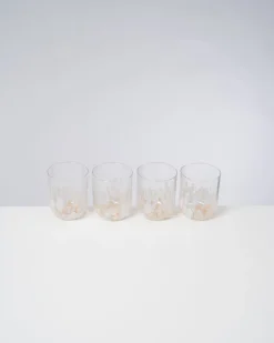 Alegria Glas groß sand 4er-Set