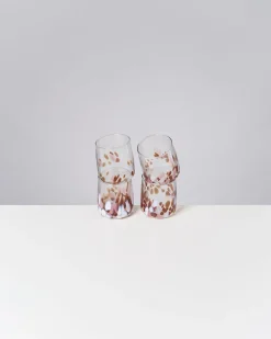 Alegria Glas klein bernstein rosa 4er-Set