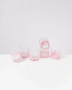 Alegria Glas klein rosa 6er-Set