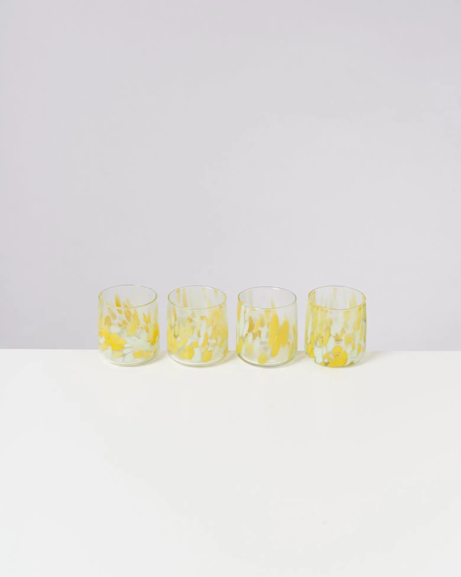 Alegria - Glass small big drops yellow