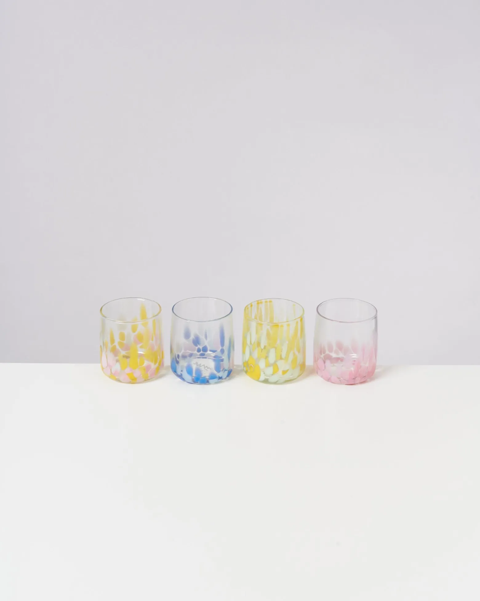 Alegria - Glass small big drops yellow