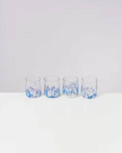 Alegria - Glass small big drops blue