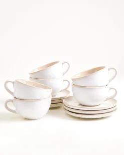Areia Cappuccinotasse & Untertasse klein classic sand 6er-Set