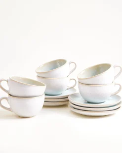 Areia Cappuccinotasse & Untertasse klein classic azur 6er-Set