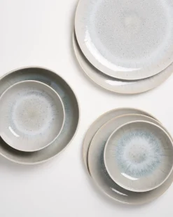 Areia Geschirr-Set modern grau 7-teilig