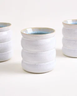 Areia - Large cup Bubble azure Set of 4