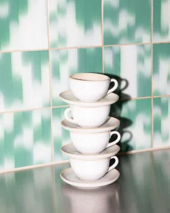 Areia 4-Piece Set Cappuccino Cup & Small Saucer classic sand