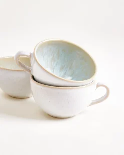 Areia 6-Piece Set Cappuccino Cup & Small Saucer classic azure