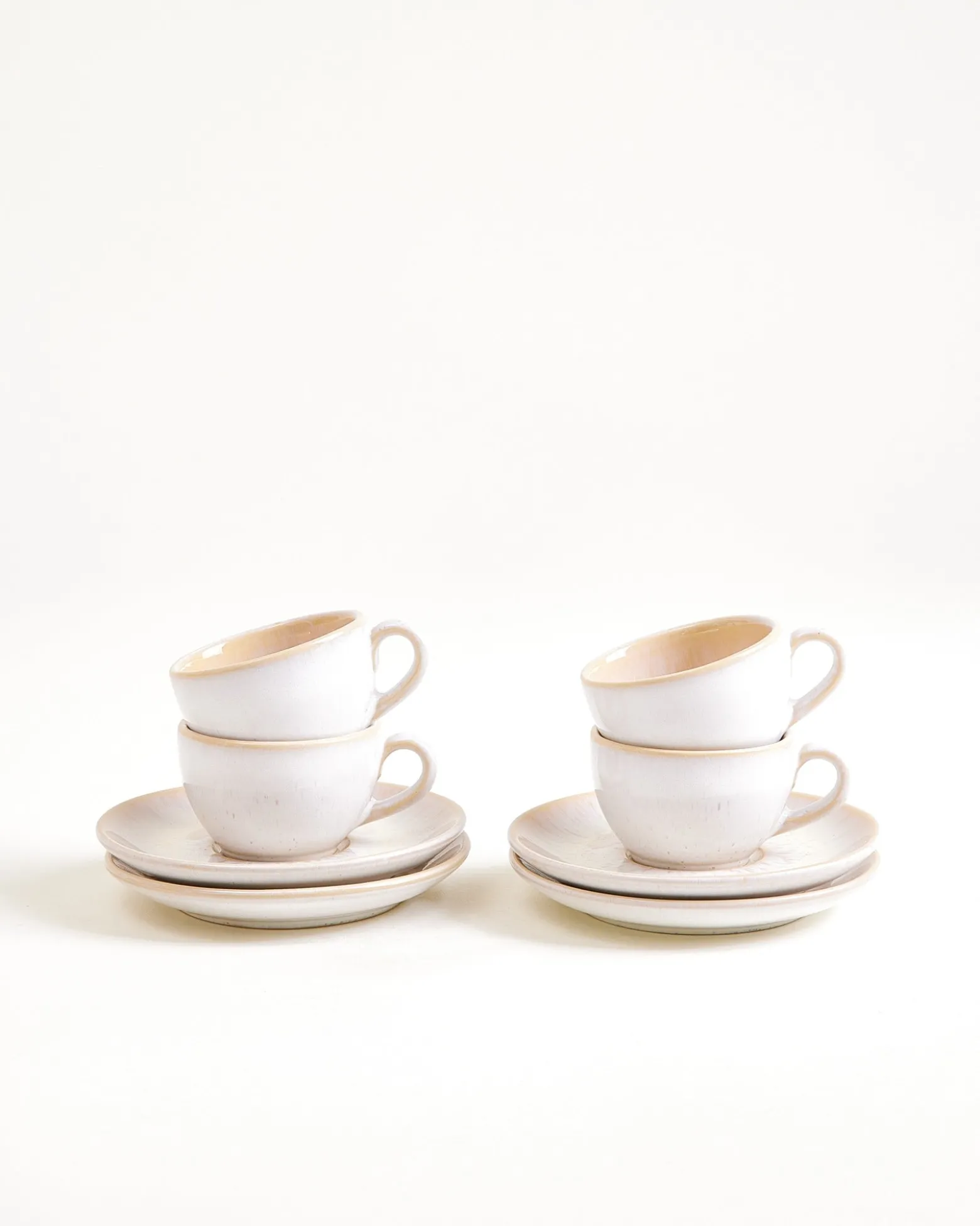 Areia 4-Piece Set Espresso Cup & Espresso Saucer classic sand