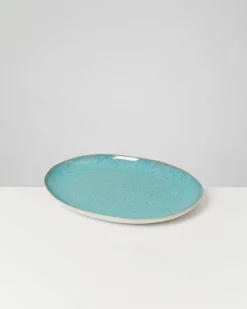 Areia Servierplatte L oval aqua