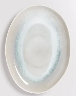Areia Servierplatte XL oval grau