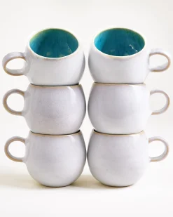 Areia Tasse groß aqua 6er-Set