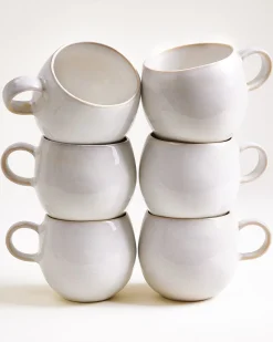 Areia Tasse groß weiß 6er-Set