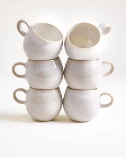 Areia Tasse klein weiß 6er-Set