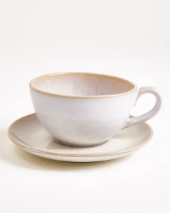 Areia Teetasse & Untertasse groß classic sand 4er-Set
