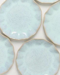 Areia Teller klein shell azur