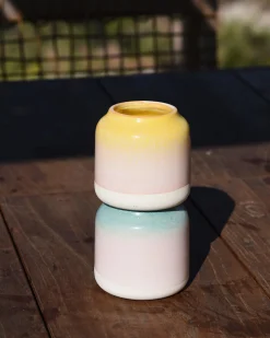 Bebé - Vase S speckled yellow pink