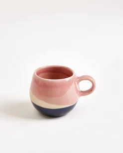 Bica - Set of 6 Espressocups pink navy cream