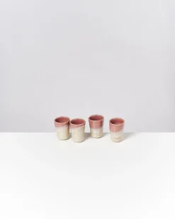 Bica - Set of 4 Espressocups pink cream