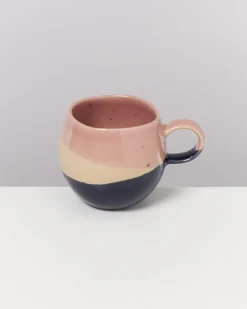 Bica - Set of 6 Mugs small pink navy cream