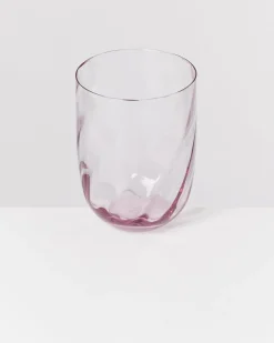 Calma Glas groß swirl lila 6er-Set