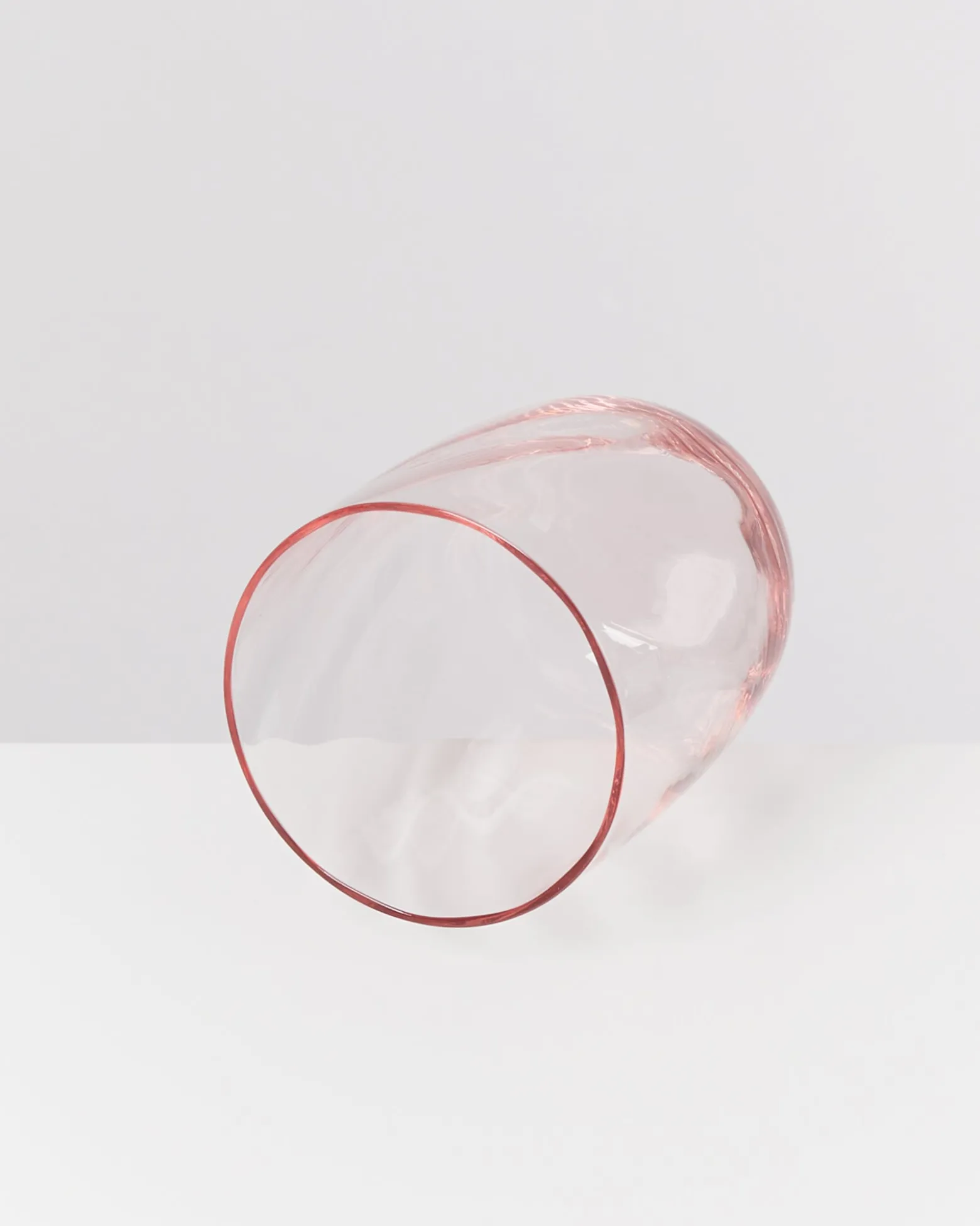 Calma Glas groß swirl rosé 6er-Set