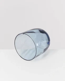 Calma Glas klein swirl blau 4er-Set
