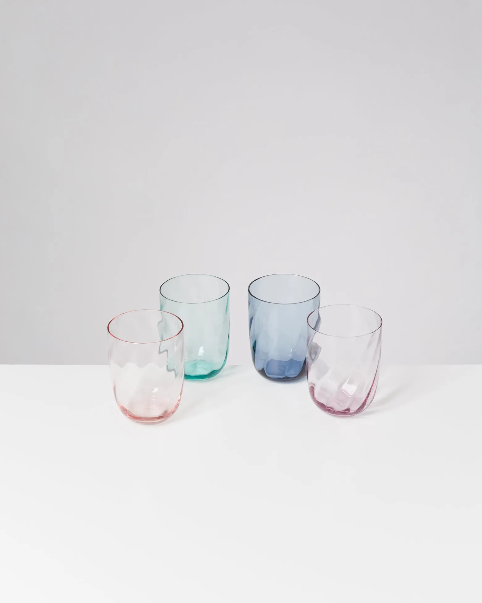 Calma - Glass large swirl blue