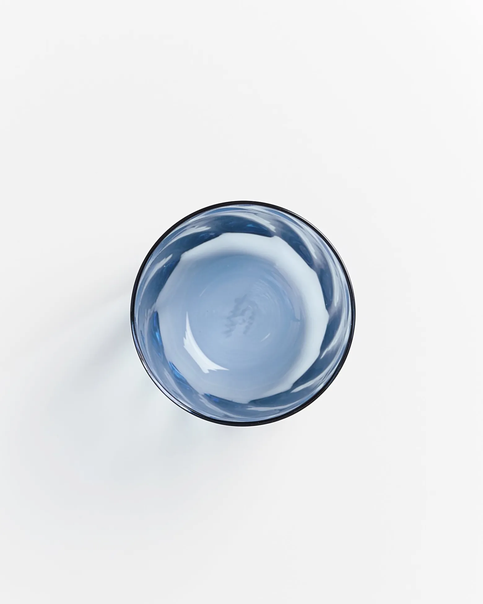 Calma - Glass large swirl blue