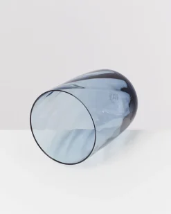 Calma set of 6 glasses large swirl blue