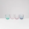Calma - Set of 4 glasses small swirl mix