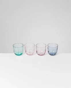 Calma - Set of 4 glasses small swirl mix