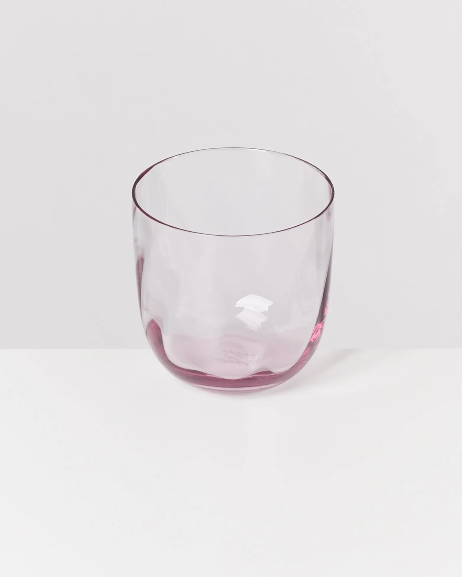 Calma - Set of 6 glass small swirl purple