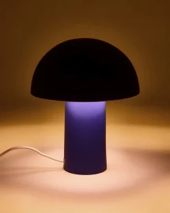 Cogumelo - Ceramic lamp dark blue