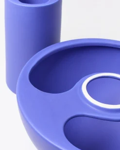 Cogumelo - Ceramic lamp dark blue