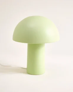 Cogumelo ceramic lamp lime