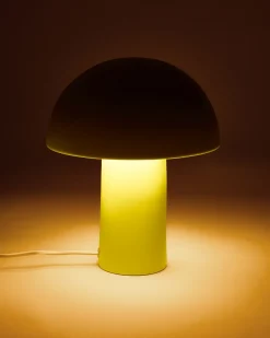 Cogumelo ceramic lamp lime