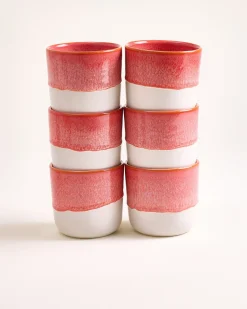 Coimbra Becher groß pink 6er-Set