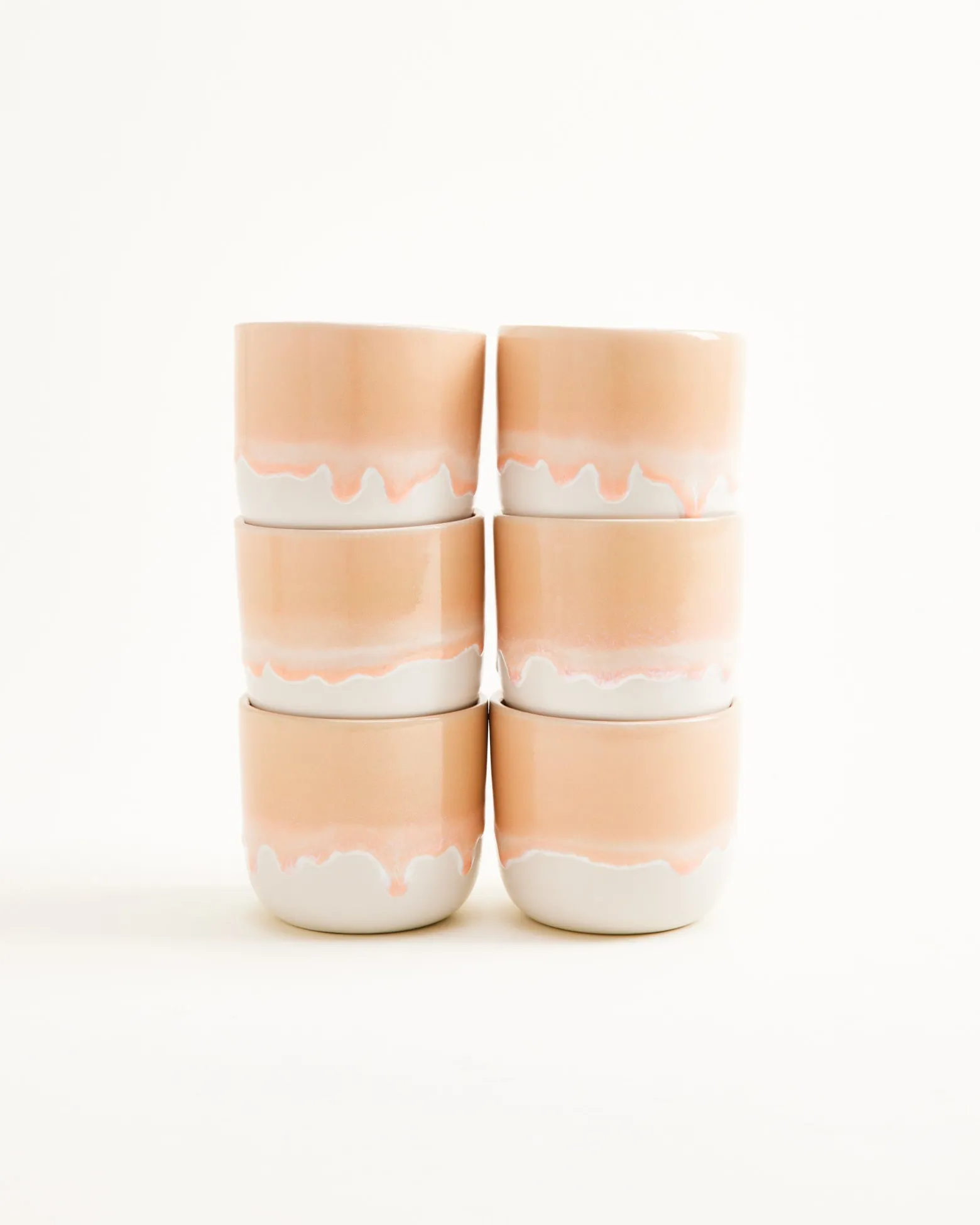 Coimbra Becher klein apricot 6er-Set
