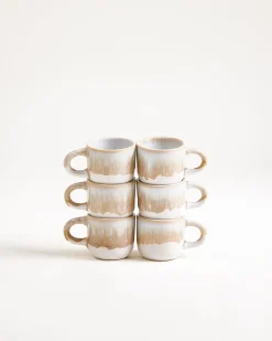 Coimbra Espressotasse sand 6er-Set