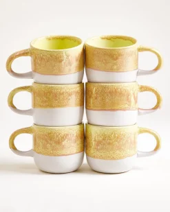 Coimbra - Large mug yellow Set of 6