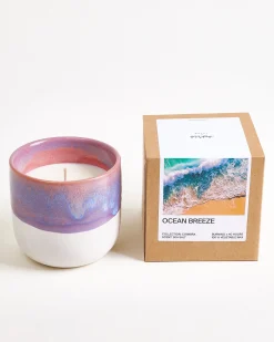 Coimbra - scented candle “Ocean Breeze” lilac pink