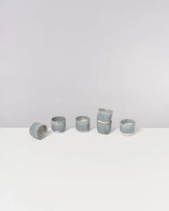 Coimbra - Set of 6 Espressocups greyblue