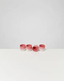 Coimbra - Set of 4 espresso cups pink cream