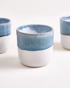 Coimbra - Set of 4 large Cups Grayblue