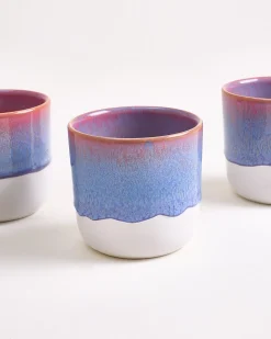 Coimbra - Set of 6 large Cups lilac pink