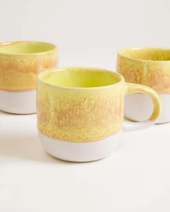 Coimbra Tasse groß gelb 4er-Set